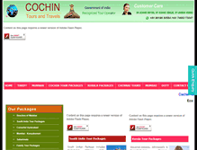 Tablet Screenshot of cochintourstravels.com